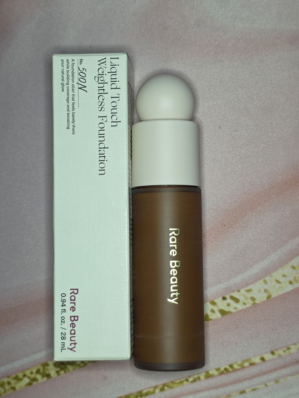 Rare Beauty Liquid Touch Foundation - Deep Brown Bottle with White Cap No.500N